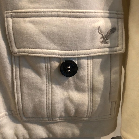 10/$20 AMERICAN EAGLE OUTFITTERS S White Sweater Style Jkt - Picture 9 of 13